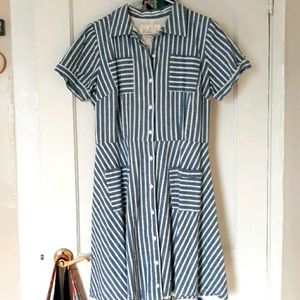 Myrtlewood of California Striped Shirtdress